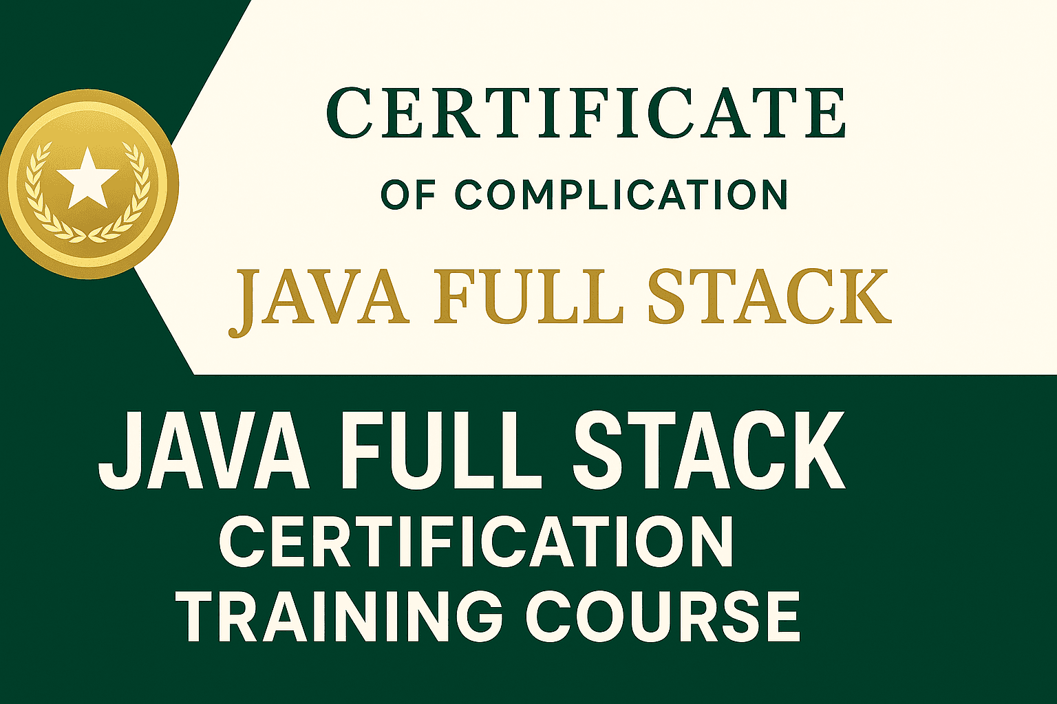 Java Full Stack Certification Training Course
